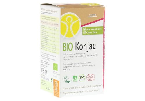 BIO KONJAC Glucomannan Sättigungspulver – PZN 10549129 (PZN 10549129)