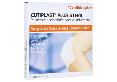 CUTIPLAST Plus steril 7,8x10 cm Verband – PZN 16799258 (PZN 16799258)