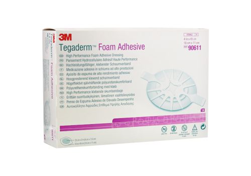 TEGADERM 3M Foam Adhesive 10x11 cm oval 90611 – PZN 10185638 (PZN 10185638)