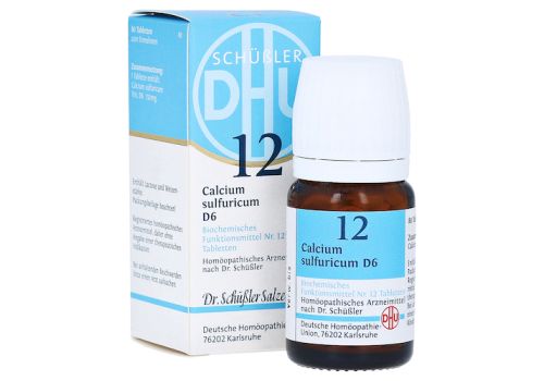 BIOCHEMIE DHU 12 Calcium sulfuricum D 6 Tabletten – PZN 00274861 (PZN 00274861)