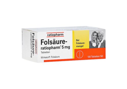 Folsäure-ratiopharm 5mg – PZN 04010113 (PZN 04010113)