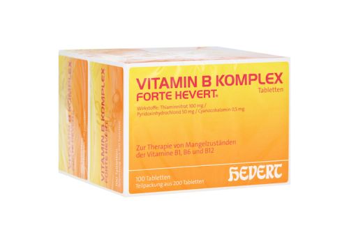 Vitamin B Komplex forte Hevert Tabletten – PZN 05003960 (PZN 05003960)