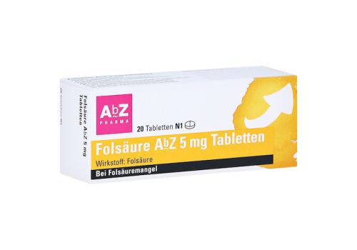 Folsäure AbZ 5mg – PZN 01234533 (PZN 01234533)