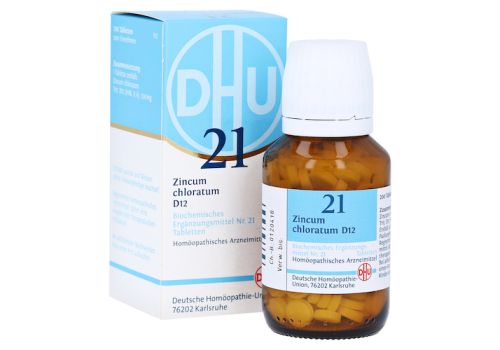 BIOCHEMIE DHU 21 Zincum chloratum D 12 Tabletten – PZN 02581691 (PZN 02581691)