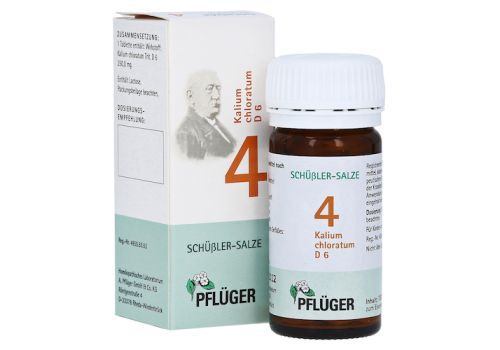 BIOCHEMIE Pflüger 4 Kalium chloratum D 6 Tabletten – PZN 06318909 (PZN 06318909)