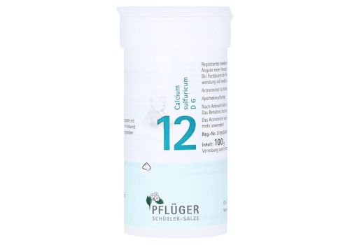 BIOCHEMIE Pflüger 12 Calcium sulfuricum D 6 Pulver – PZN 06323537 (PZN 06323537)