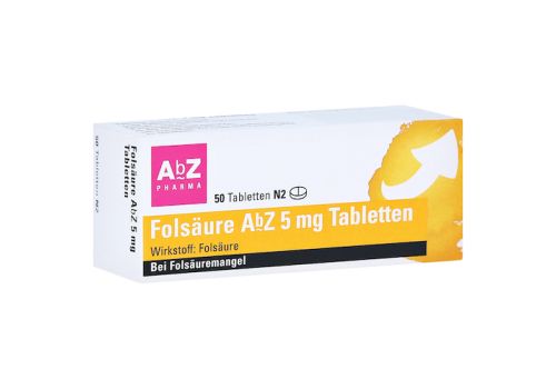 Folsäure AbZ 5mg – PZN 01234556 (PZN 01234556)