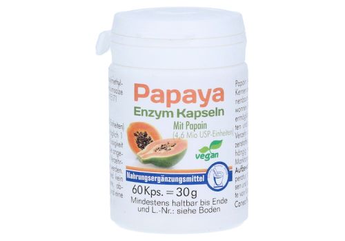 Papaya Enzym Kapseln – PZN 01232600 (PZN 01232600)