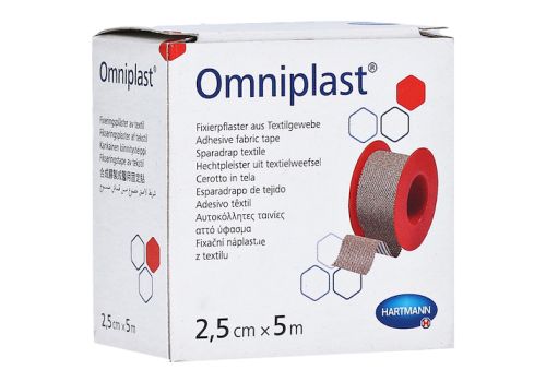 OMNIPLAST Fixierpflaster Textilgew.2,5 cmx5 m – PZN 11163314 (PZN 11163314)