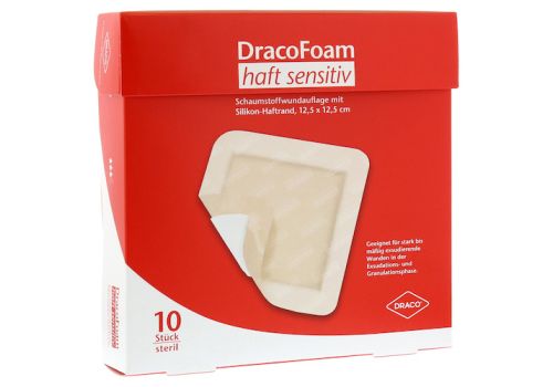 DRACOFOAM Haft sensitiv Schaumst.Wund.12,5x12,5 cm – PZN 10342144 (PZN 10342144)