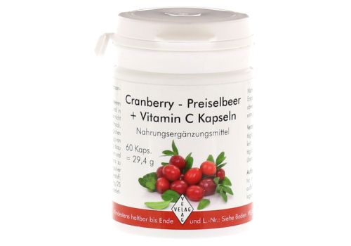 CRANBERRY PREISELBEER+C Caps – PZN 03708171 (PZN 03708171)