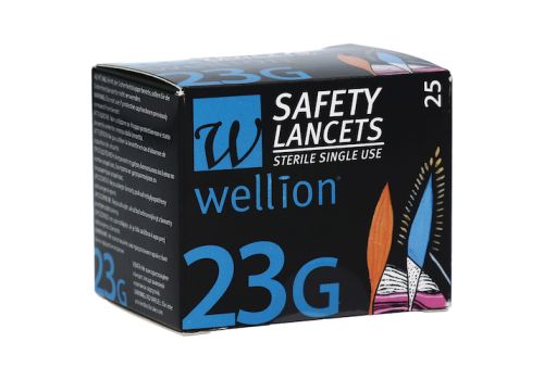 WELLION Safetylancets 23 G Sicherheitseinmallanz. – PZN 04604597 (PZN 04604597)