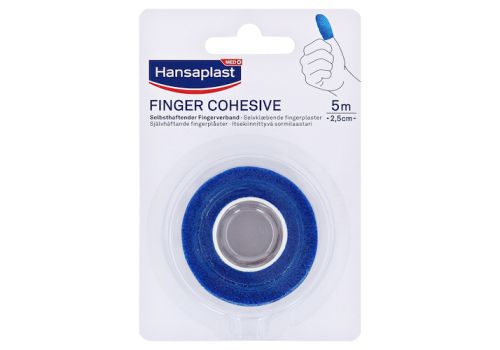 HANSAPLAST Fingerverb.selbsthaft.2,5 cmx5 m blau – PZN 16703229 (PZN 16703229)