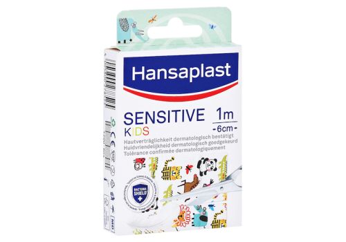 HANSAPLAST Sensitive Kinder Pflaster 6 cmx1 m – PZN 16759230 (PZN 16759230)