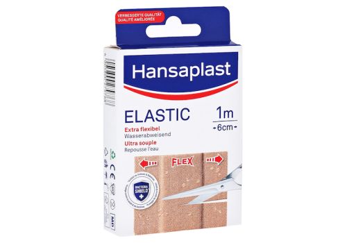 HANSAPLAST Elastic Pflaster 6 cmx1 m – PZN 16762456 (PZN 16762456)