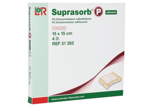 SUPRASORB P PU-Schaumv.selbstklebend 15x15 cm – PZN 09442076 (PZN 09442076)