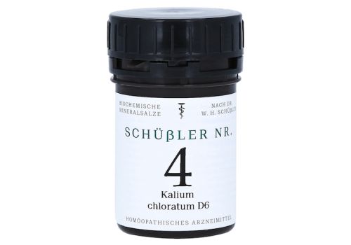 SCHÜSSLER Nr.4 Kalium chloratum D 6 Tabletten – PZN 13576782 (PZN 13576782)