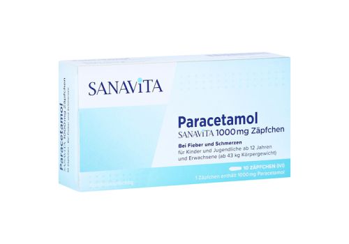 Paracetamol SANAVITA 1000mg – PZN 14416419 (PZN 14416419)