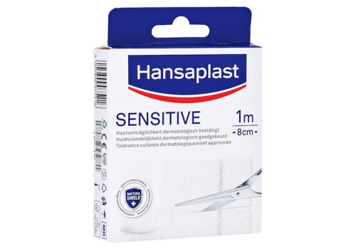 HANSAPLAST Sensitive Pflast.hypoallergen 8 cmx1 m – PZN 16742761 (PZN 16742761)