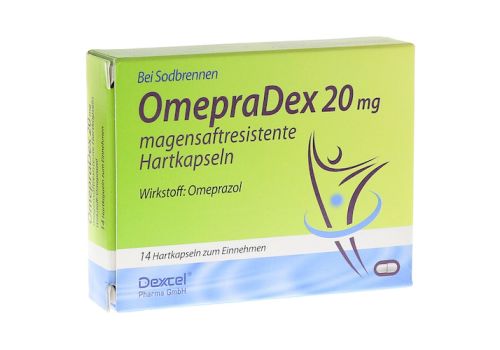 OmepraDex 20mg magensaftresistente Hartkapseln – PZN 09064616 (PZN 09064616)