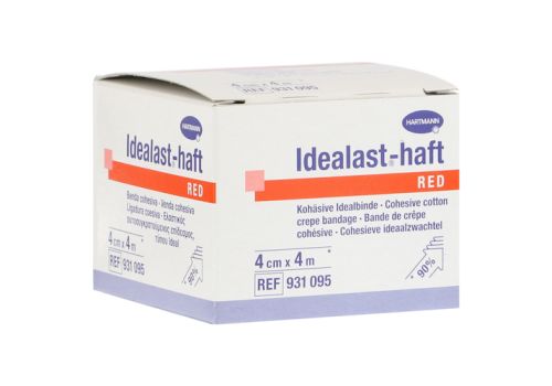 IDEALAST-haft color Binde 4 cmx4 m rot – PZN 10109413 (PZN 10109413)