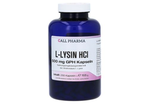 L-Lysin 500 mg Kapseln – PZN 01290603 (PZN 01290603)