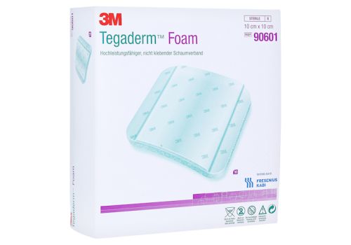 TEGADERM Foam Verband 10x10 cm 90601 – PZN 12892311 (PZN 12892311)