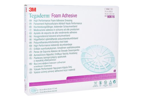 TEGADERM Foam Adhesive 19x22,2 cm oval 90616 – PZN 12892328 (PZN 12892328)