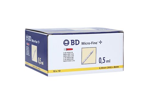 BD Micro-fine + Insulinspritze 0,5 ml U40 – PZN 07468060 (PZN 07468060)