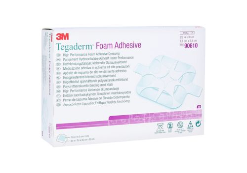 TEGADERM Foam Adhesive 8,8x8,8 cm 90610 – PZN 13588851 (PZN 13588851)