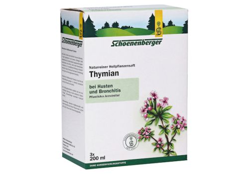 Thymian naturreiner Heilpflanzensaft Schoenenberger – PZN 00700186 (PZN 00700186)