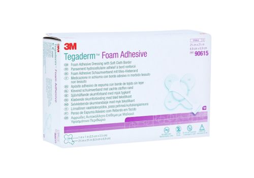 TEGADERM Foam Adhesive FK 6,9x6,9 cm kreuzf.90615 – PZN 11691510 (PZN 11691510)