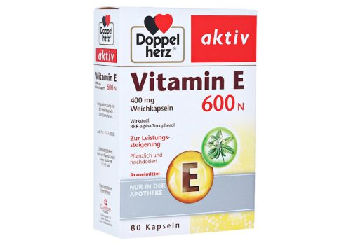 DOPPELHERZ Vitamin E 600 N Weichkapseln – PZN 10057828 (PZN 10057828)