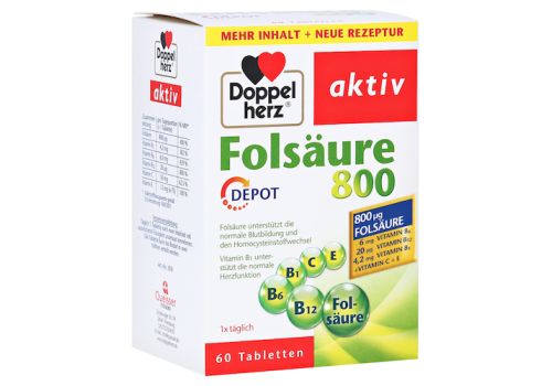 DOPPELHERZ Folsäure 800 Depot Tabletten – PZN 15607268 (PZN 15607268)