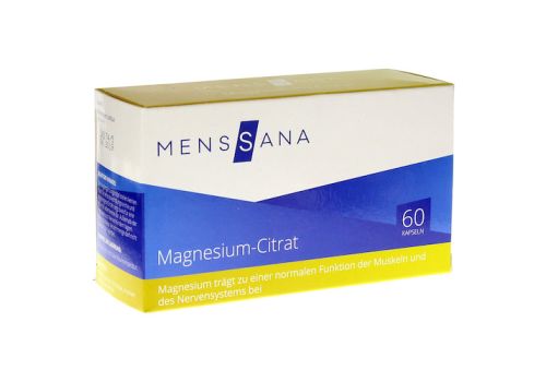 Magnesiumcitrat Menssana Kapseln – PZN 09486197 (PZN 09486197)