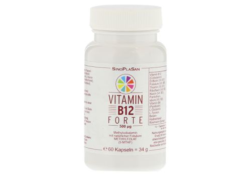 VITAMIN B12 FORTE 500 µg Methylcobalamin Kapseln – PZN 13426947 (PZN 13426947)