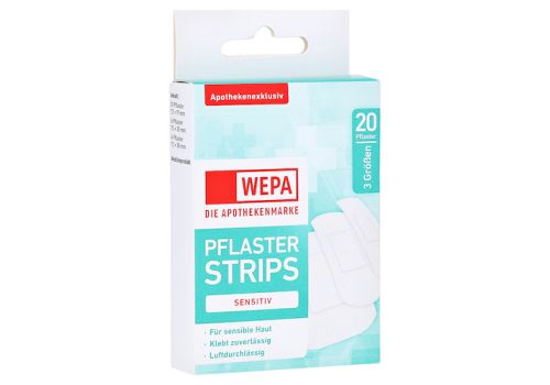 WEPA Pflasterstrips sensitiv 3 Größen – PZN 16233870 (PZN 16233870)