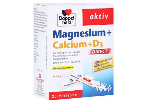 Doppelherz aktiv Magnesium + Calcium + D3 Direkt – PZN 07014117 (PZN 07014117)