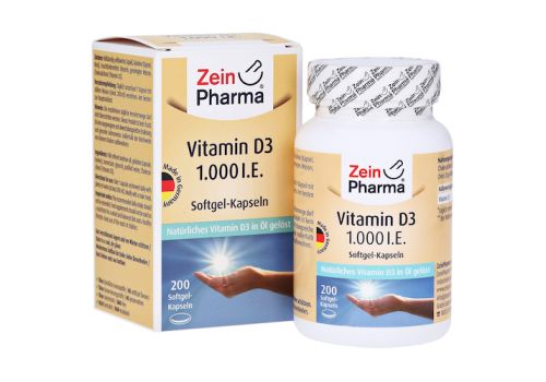 VITAMIN D3 1.000 I.E. Softgel-Kapseln ZeinPharma – PZN 14293448 (PZN 14293448)