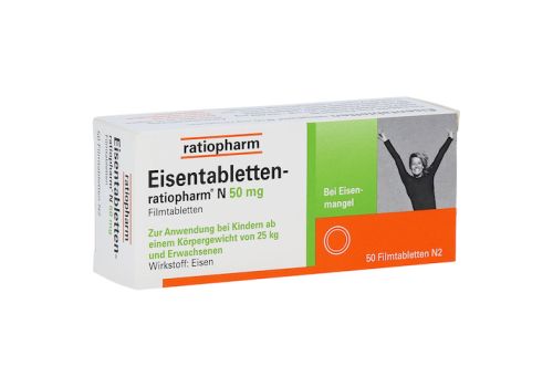 Eisentabletten-ratiopharm N 50mg – PZN 06957696 (PZN 06957696)