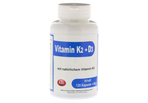 VITAMIN K2+D3 Berco Kapseln – PZN 09784598 (PZN 09784598)