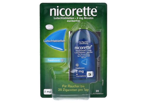 nicorette freshmint 2 mg Lutschtabletten gepresst – PZN 09633899 (PZN 09633899)