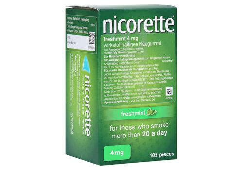 Nicorette 4mg freshmint – PZN 06680119 (PZN 06680119)