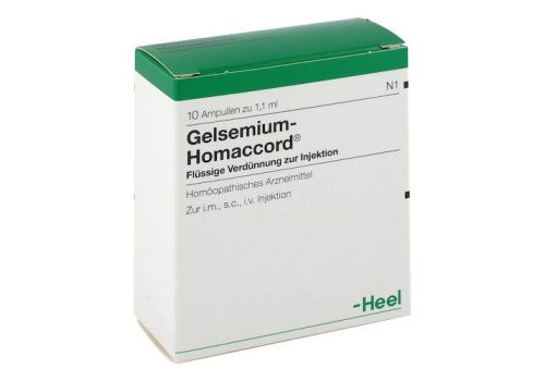 GELSEMIUM HOMACCORD Ampullen – PZN 00412961 (PZN 00412961)