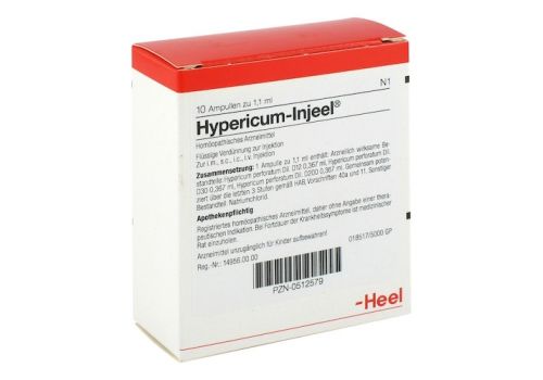 HYPERICUM INJEEL Ampullen – PZN 00512579 (PZN 00512579)