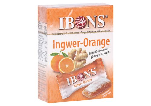 IBONS Ingwer Orange Box Kaubonbons – PZN 16884550 (PZN 16884550)