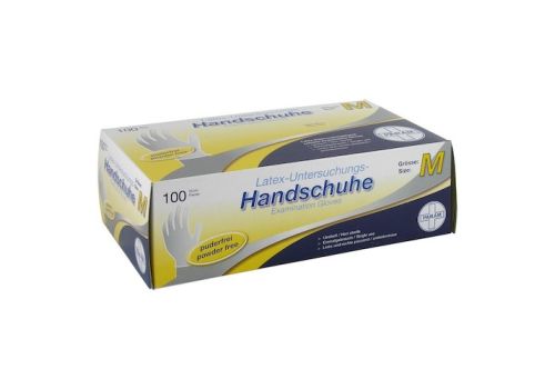 HANDSCHUHE Einmal Latex puderfrei M – PZN 00990238 (PZN 00990238)