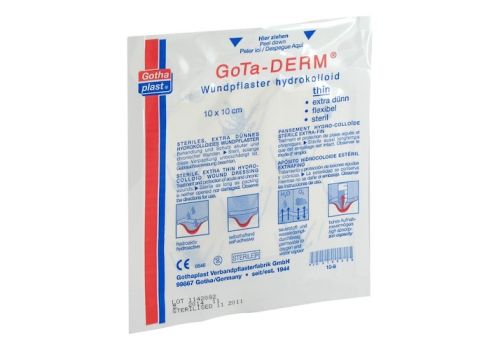 GOTA-DERM thin hydrokoll.Wundpfl.steril 10x10 cm – PZN 00166539 (PZN 00166539)