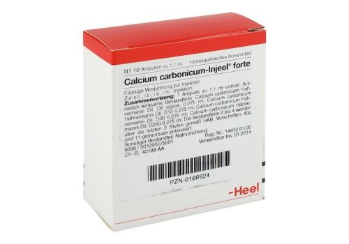 CALCIUM CARBONICUM INJEEL forte Ampullen – PZN 00166924 (PZN 00166924)