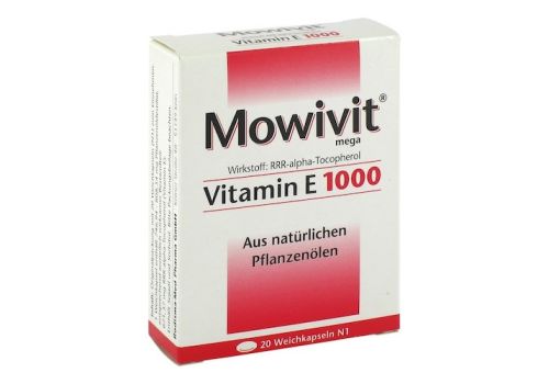 MOWIVIT Vitamin E 1000 Kapseln – PZN 00836885 (PZN 00836885)